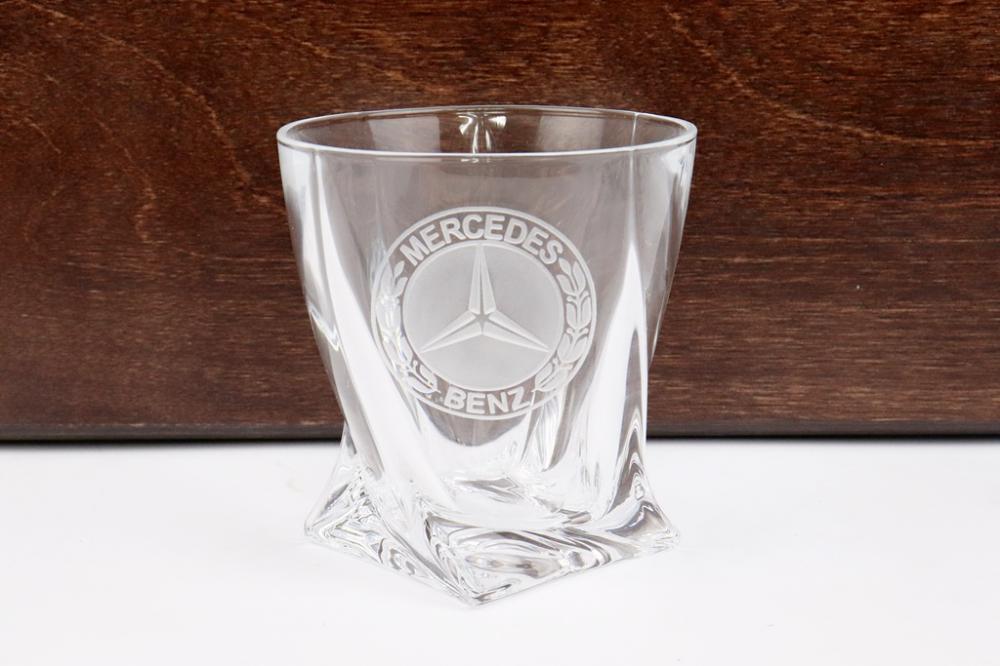 Komplet szklanek do whisky Mercedes w skrzynce (2)