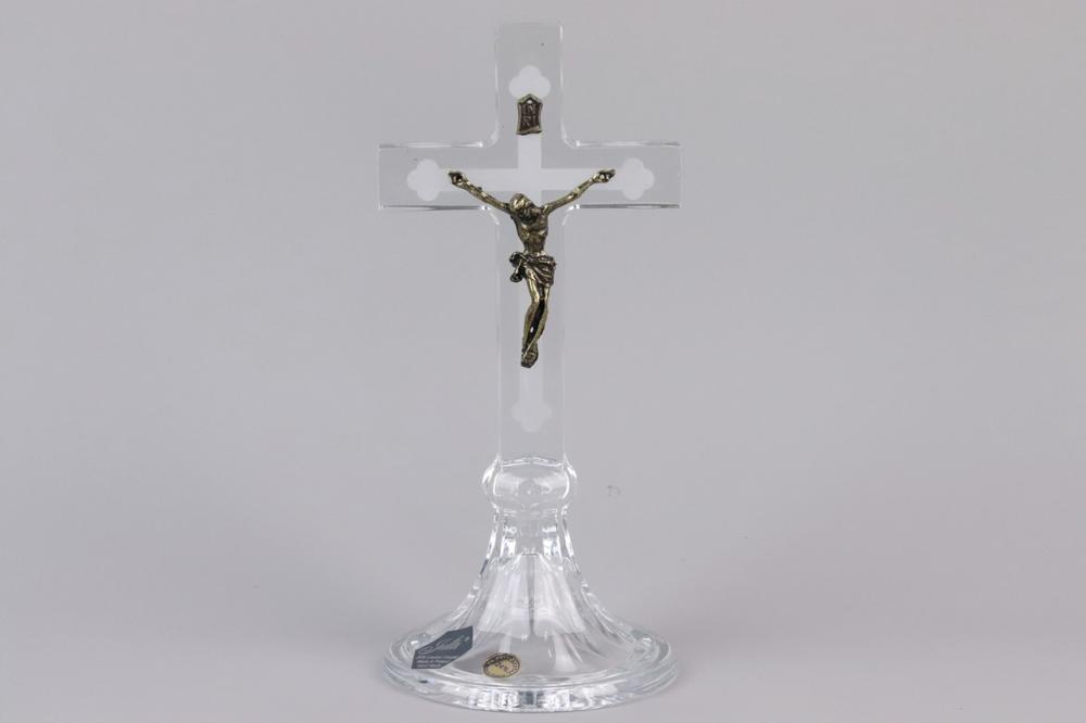 Krzyż kryształowy z korpusem Chrystusa CRYSTAL JULIA 